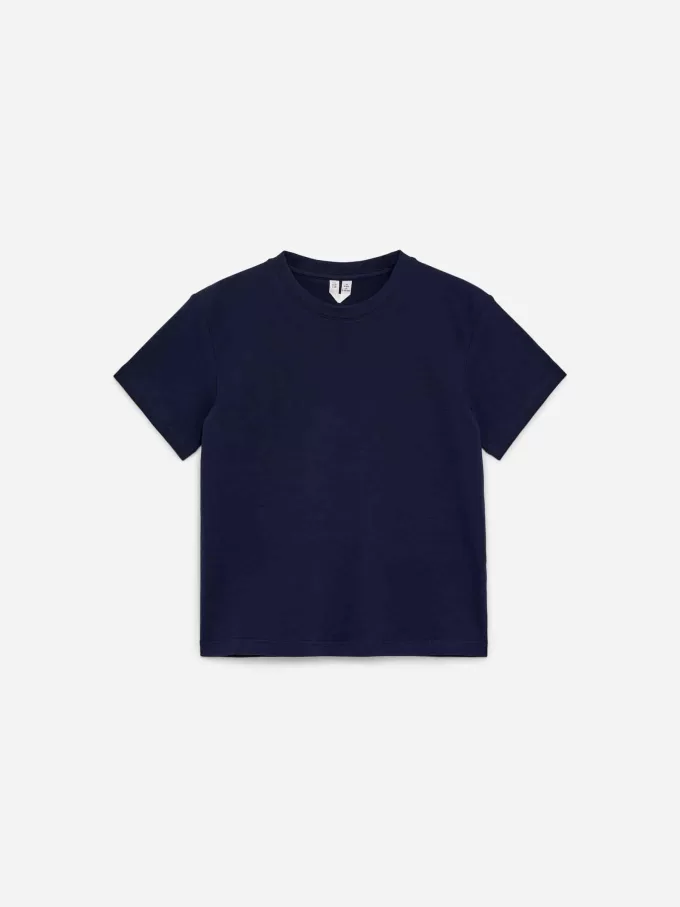 T-shirt med rund hals om 3