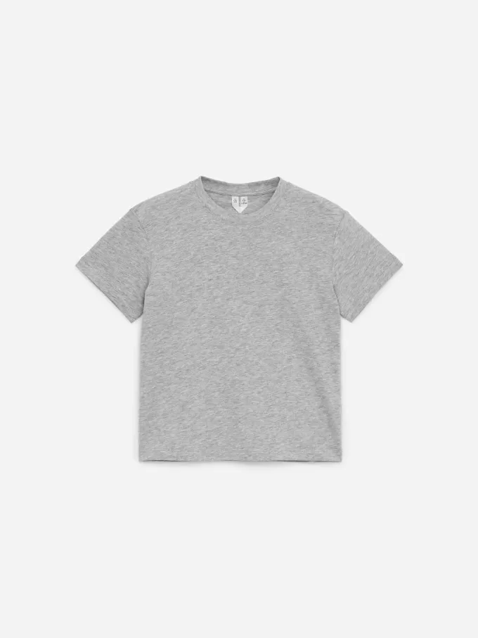 T-shirt med rund hals om 3