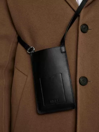 Telefonväska i läder