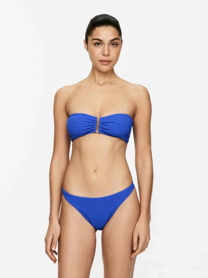 Texturerad Bandeau Bikinitopp Texturerad Bandeau Bikinitopp