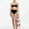 Texturerad Bandeau Bikinitopp Texturerad Bandeau Bikinitopp