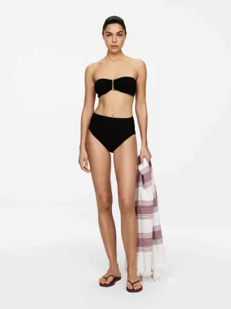 Texturerad Bandeau Bikinitopp