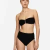 Texturerad Bandeau Bikinitopp Texturerad Bandeau Bikinitopp