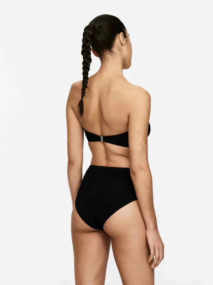 Texturerad Bandeau Bikinitopp Texturerad Bandeau Bikinitopp