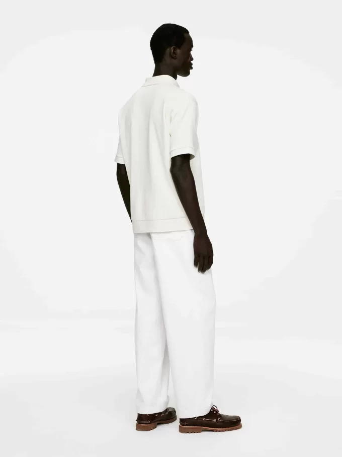 Texturerad pikétröja Texturerad pikétröja