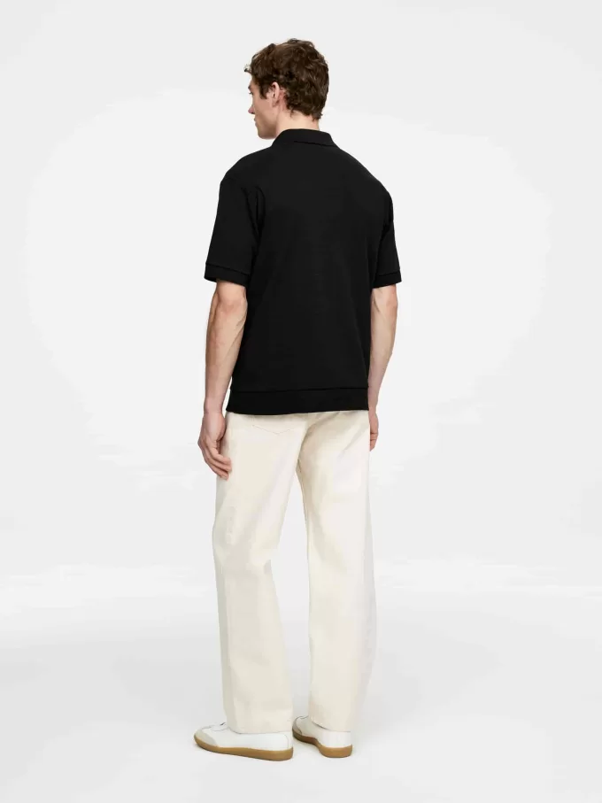 Texturerad pikétröja Texturerad pikétröja