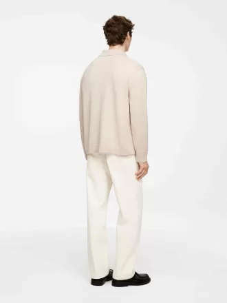 Tröja i bomull med halv blixtlås