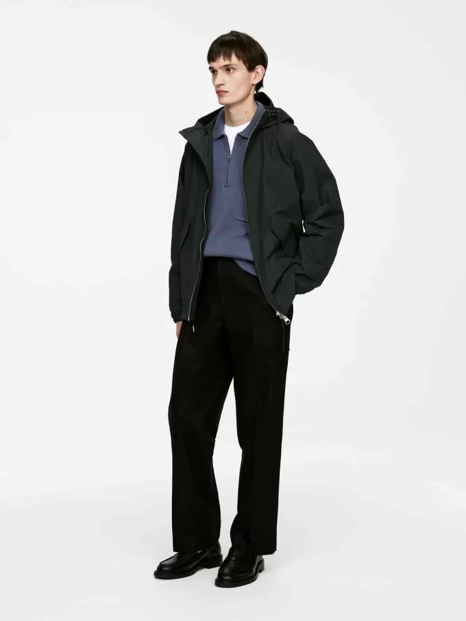 Tröja i bomull med halv blixtlås Tröja i bomull med halv blixtlås