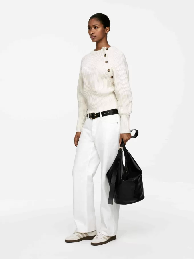 Tröja i bomull och ull Tröja i bomull och ull