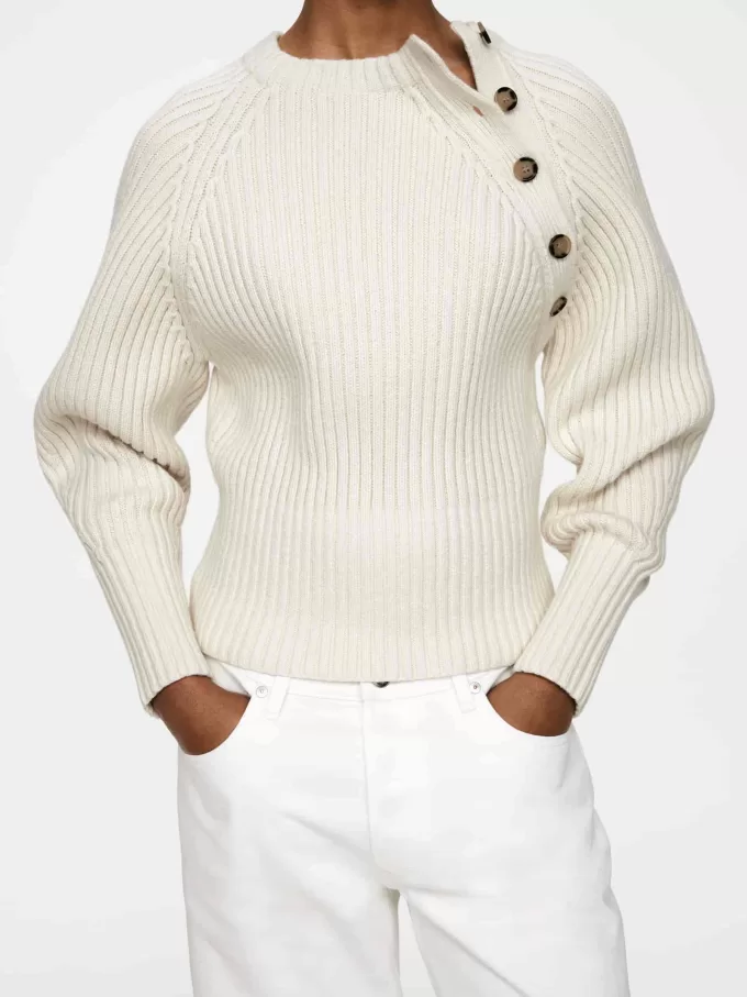 Tröja i bomull och ull Tröja i bomull och ull