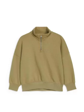 Tröja med halv dragkedja