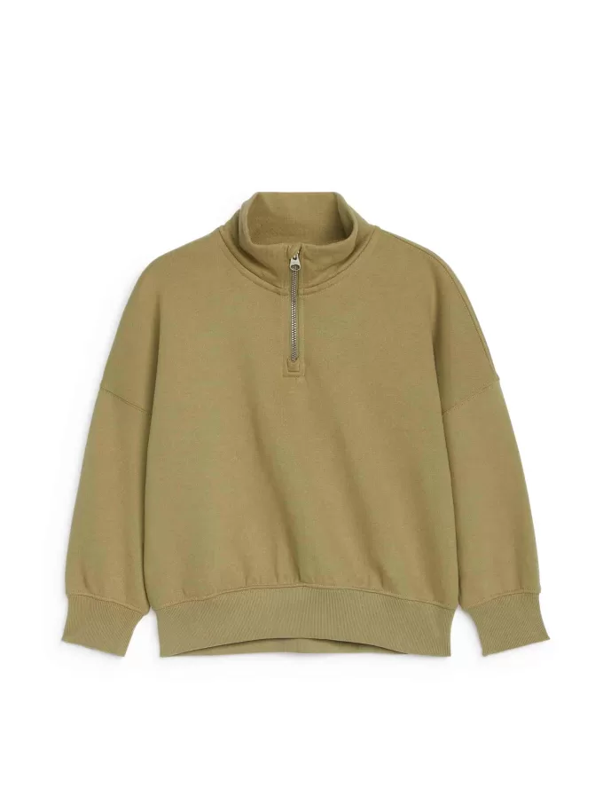 Tröja med halv dragkedja