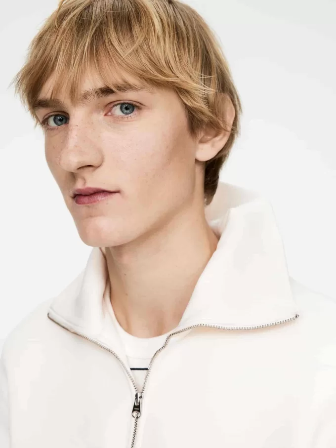 Tröja med halv dragkedja Tröja med halv dragkedja