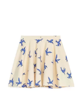 Tryckt jersey kjol Tryckt jersey kjol