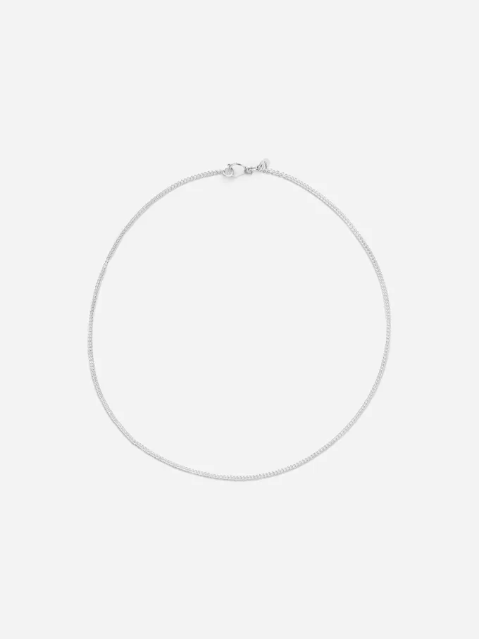 Tunt Sterling Silver Chain Halsband