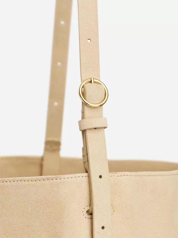 Tygväska i mocka Tygväska i mocka