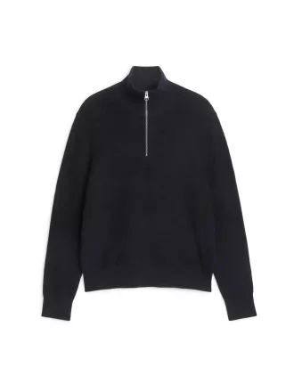 Ull & Cotton Half Zip Jumper