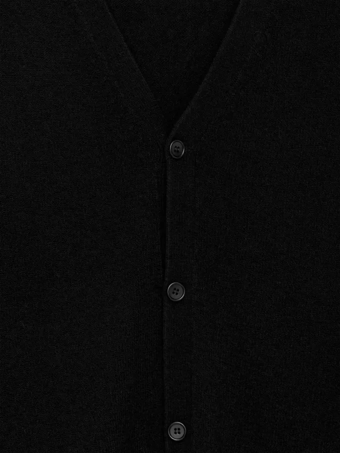 Ull-bomull väst Cardigan Ull-bomull väst Cardigan