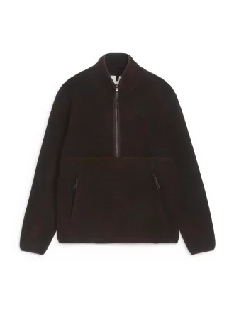 Ullblandning Pile Half-Zip