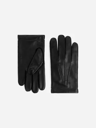 Ullfodrade läderhandskar