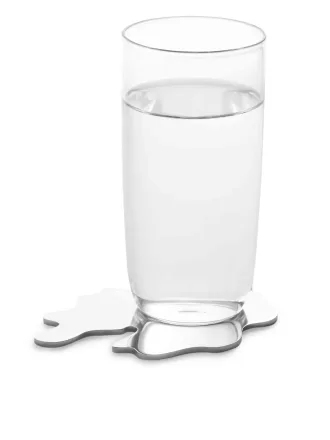 Underlägg i rostfritt stål med 4 st