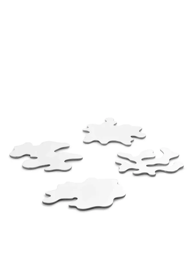 Underlägg i rostfritt stål med 4 st Underlägg i rostfritt stål med 4 st