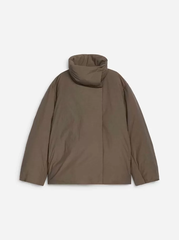 Upcycled dunjacka med hög krage Upcycled dunjacka med hög krage