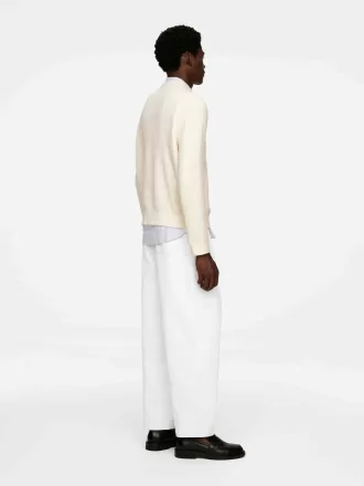 Våffelstickad tröja