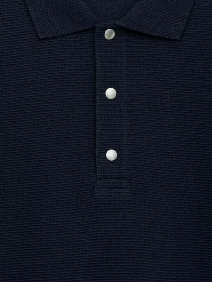 Våfflad pikétröja Våfflad pikétröja