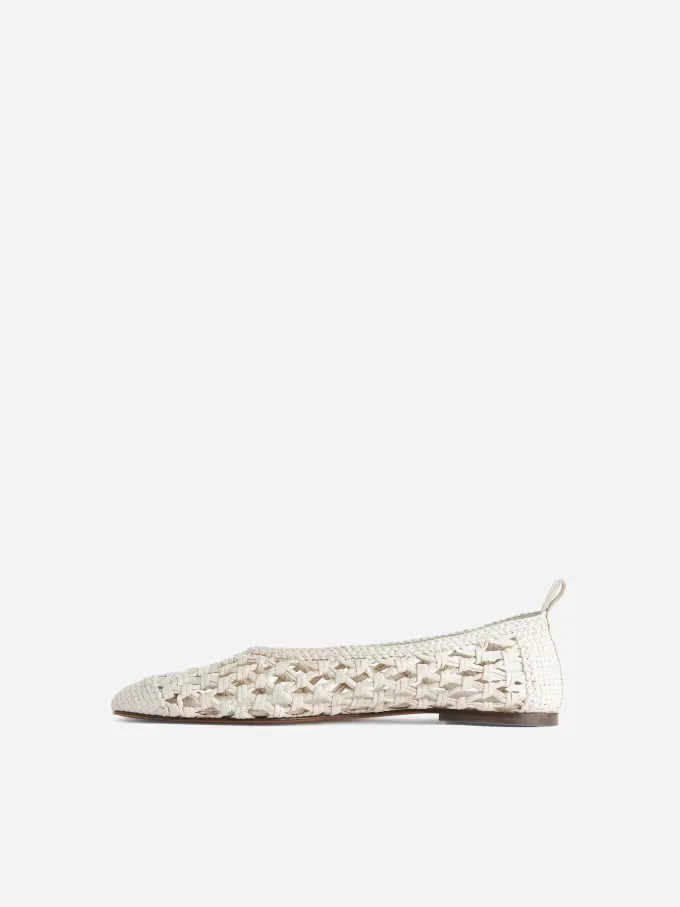 Virkad läderballerina Virkad läderballerina