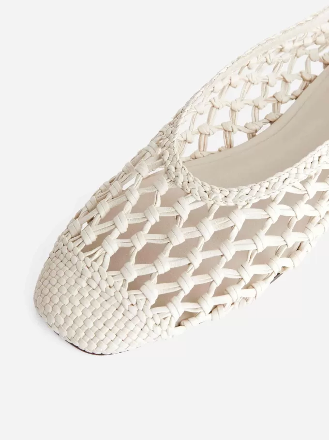 Virkad läderballerina Virkad läderballerina