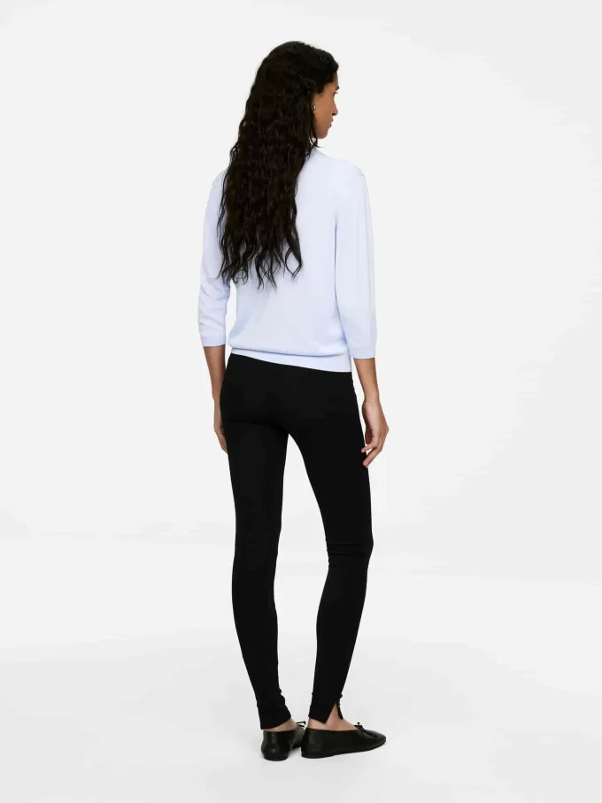 Zip-Detail Leggings