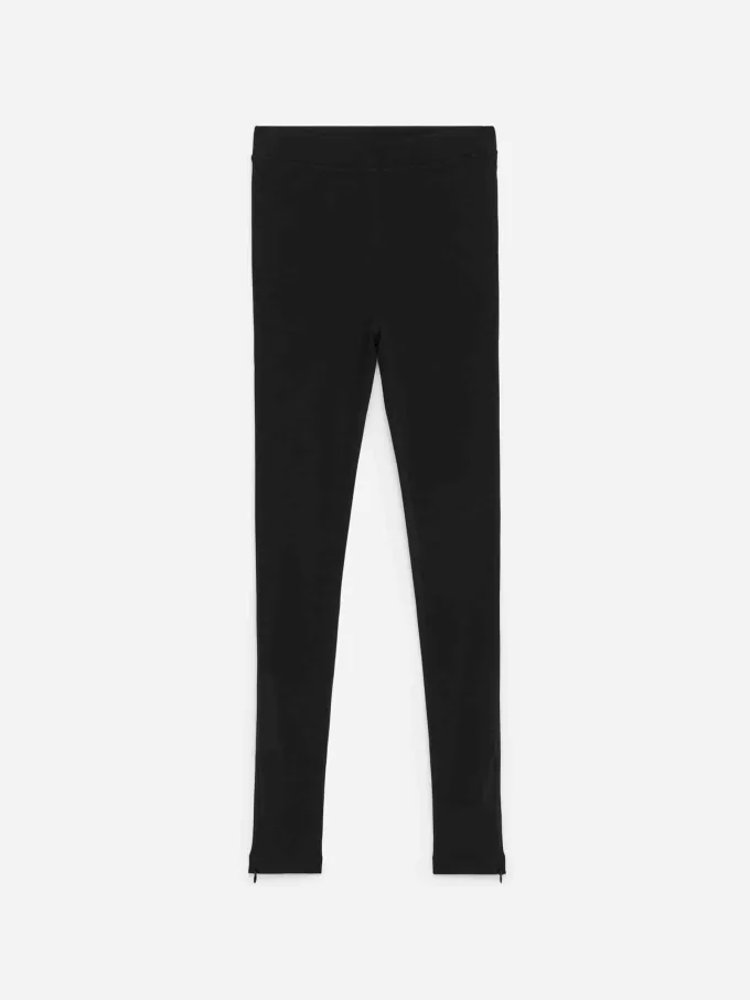 Zip-Detail Leggings